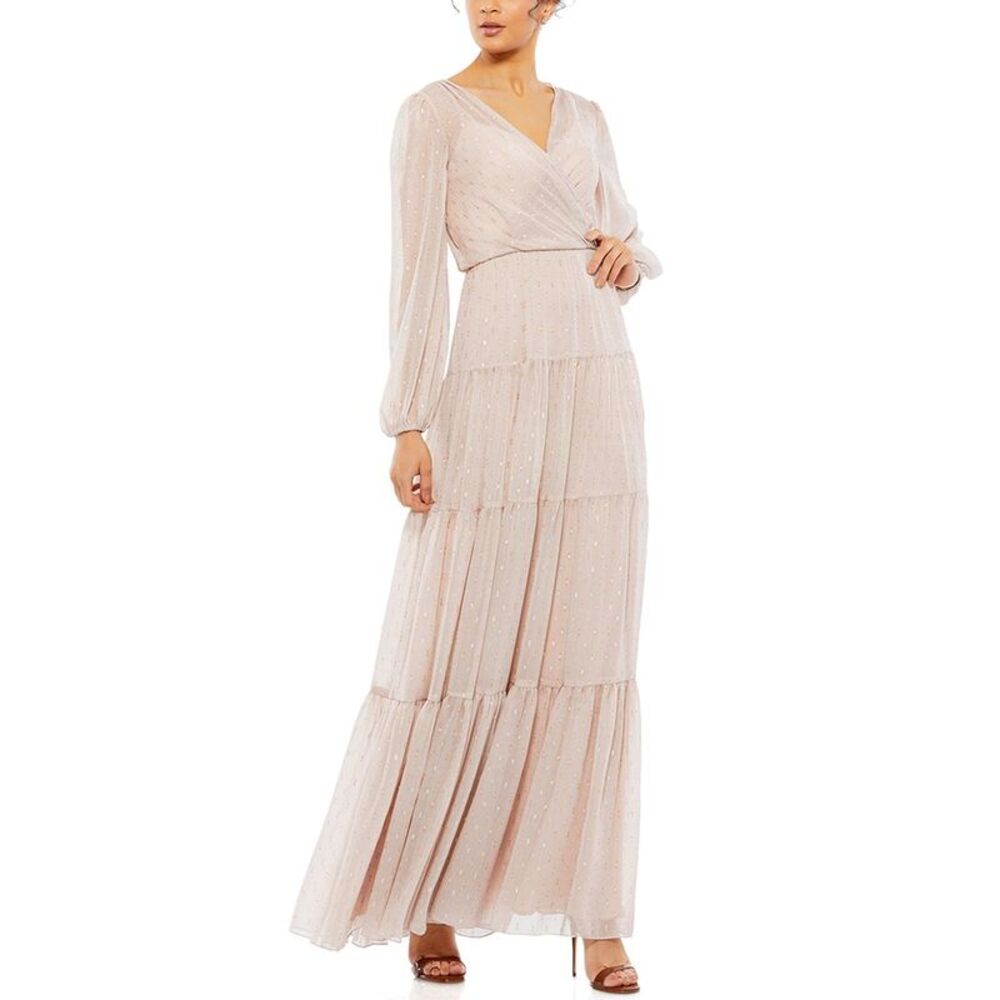 Mac Duggal Light Pink Maxi Dress